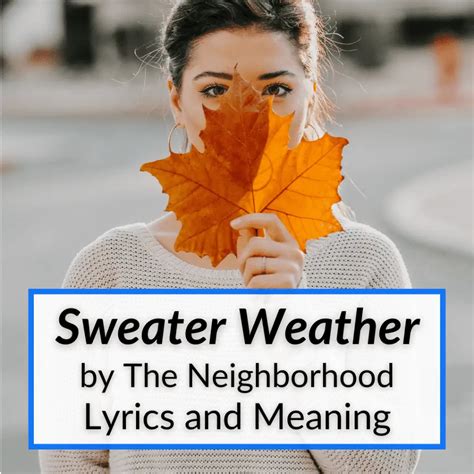 lyrics for sweater weather|sweater weather lyrics meaning.